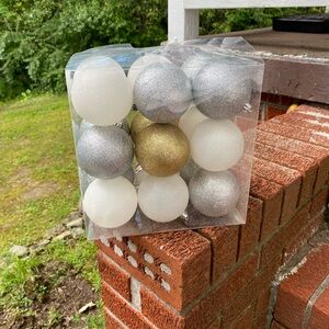 Winter Wonder Lane Glittered 18 Piece Shatterproof Holiday Ornaments